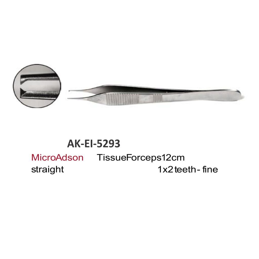 Micro Adson Tissue Forceps 12cm - Akhyar Surgical